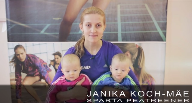 Sparta spordiklubi peatreener Janika Koch-Mäe annab nõu: kuidas treenida kodus koos kaksikutega?