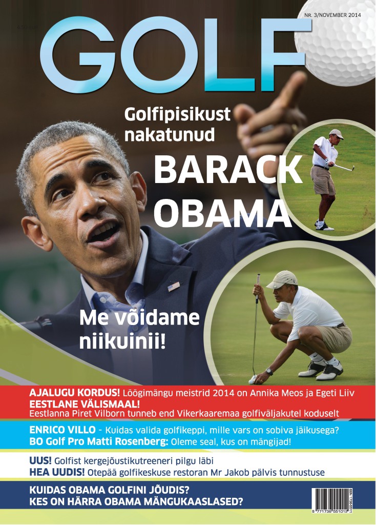 Ajakirja Golf uus number kirjutab golfipisikust nakatunud Barack Obamast