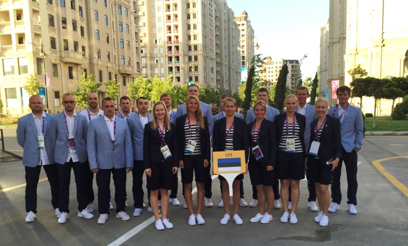 Eesti sportlased kandsid Euroopa mängude avatseremoonial Montoni rõivaid