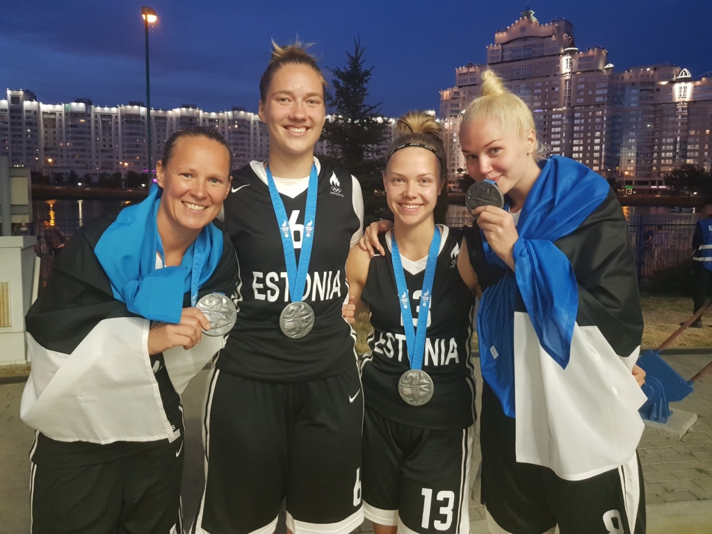 Eesti 3×3 korvpallinaiskond võitis Euroopa Mängudel hõbemedali