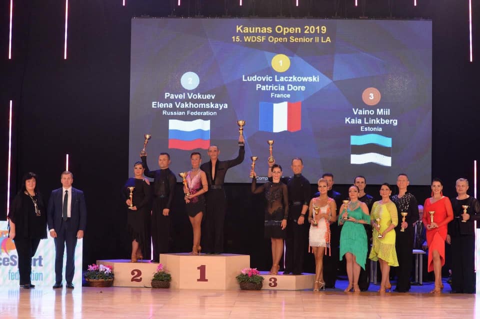Video! Seenioride tantsupaar oli edukas Kaunas Openil