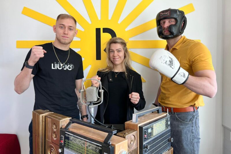 R2 Pulss: Maikel Astur, Astrid Johanna Grents ja Robin Juhkental (Foto GoodNews)