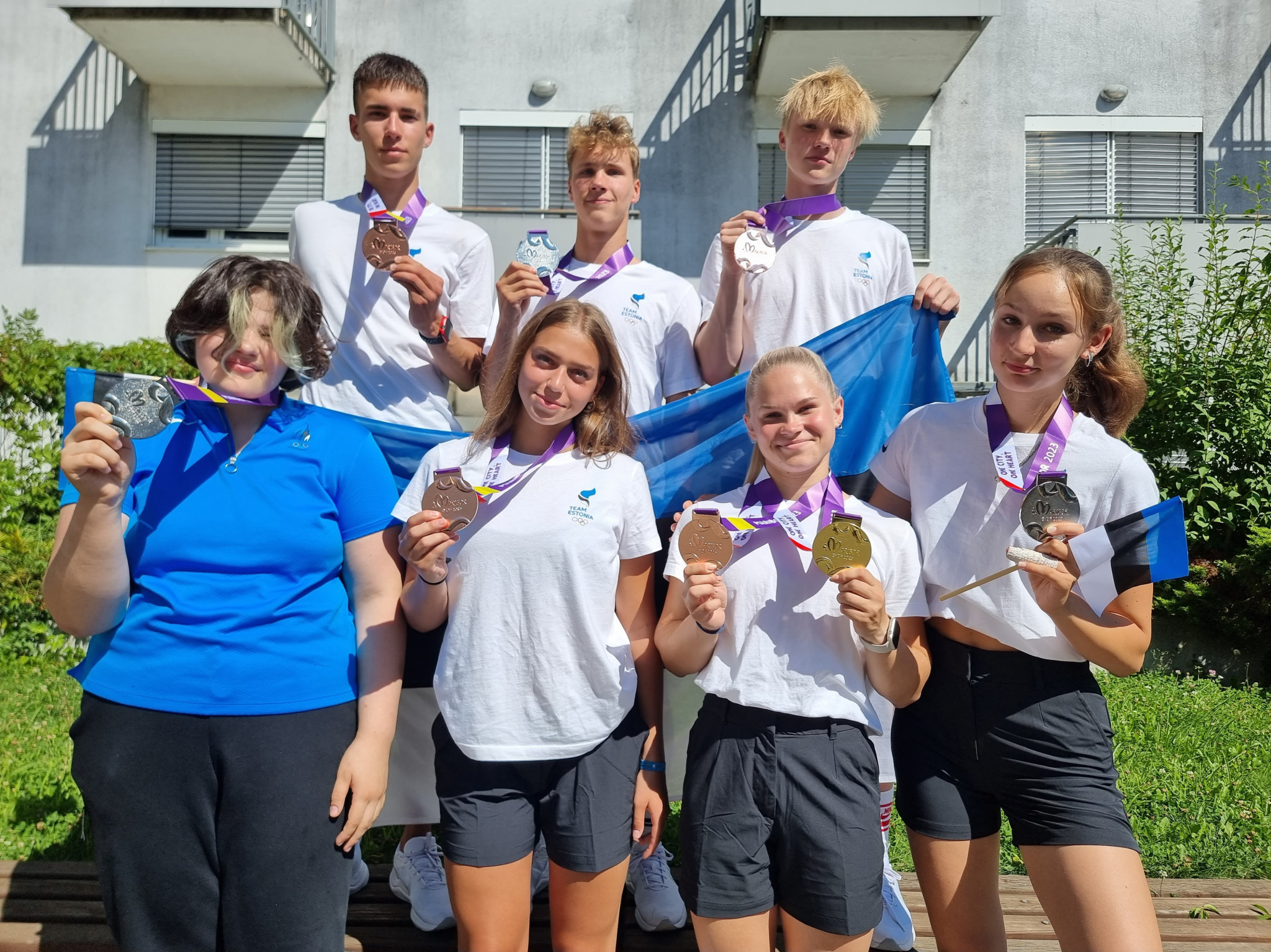 Kaheksa medalit võitnud Team Estonia noortekoondis edestas olümpiafestivalil tugevaid spordiriike