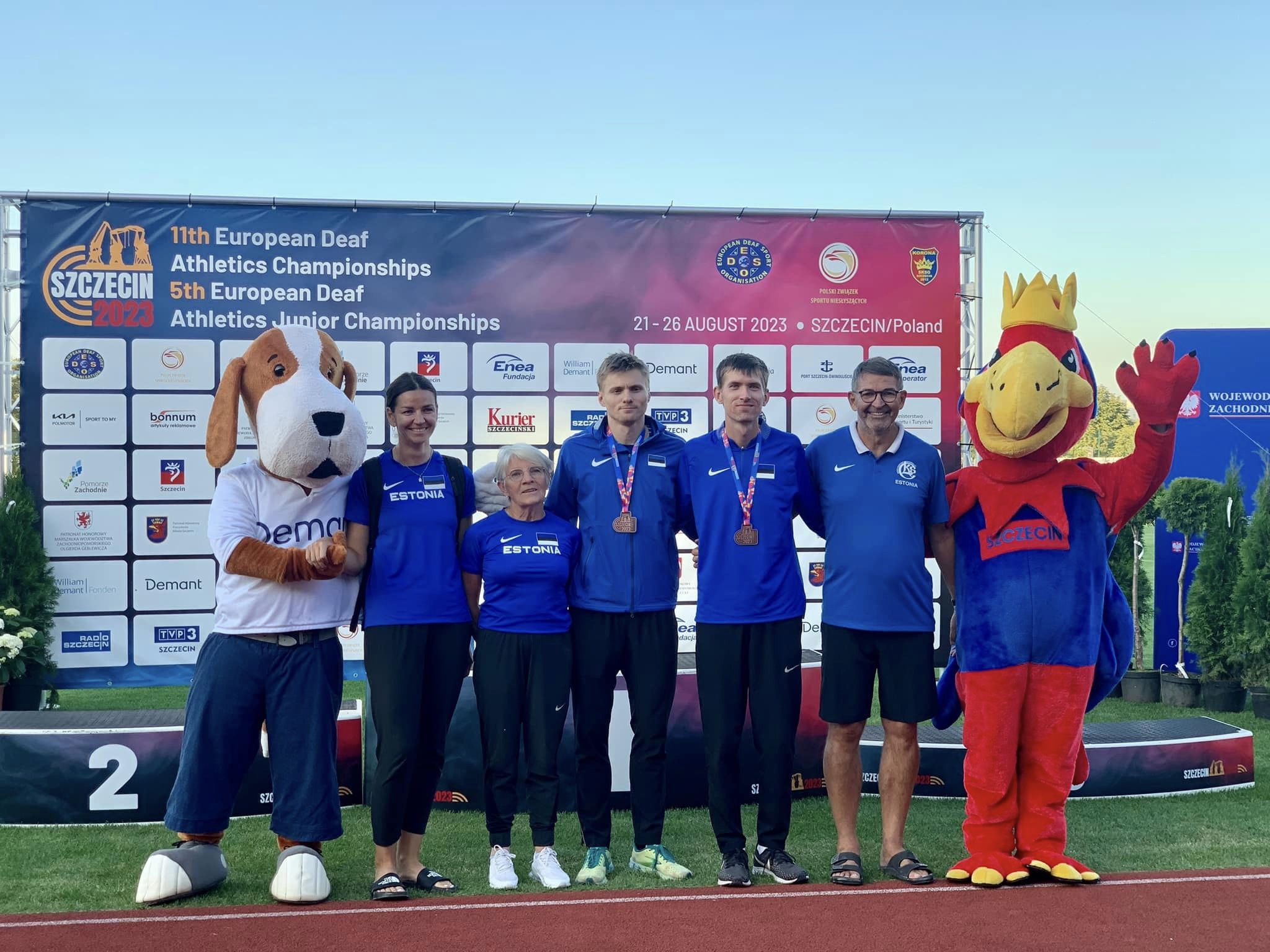 Eesti koondis võitis kurtide kergejõustiku EM-il neli medalit